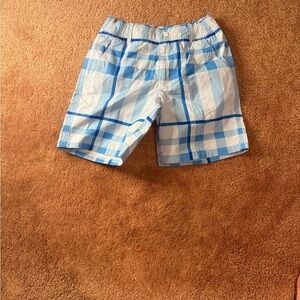 Jacadi Light Blue and White Striped Shorts